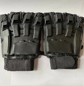Guantes de medio dedo - negros - guantes de paintball Sm- medianos - grandes - Imagen 1 de 5