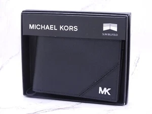 Portafoglio Michael Kors Uomo Andy Slim Portafoglio Pelle Card Nero Prezzo al pubblico consigliato $98 - Foto 1 di 8