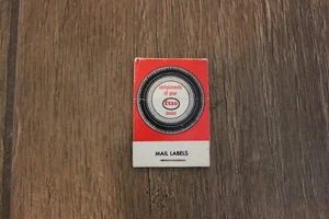 Vintage ESSO Gas Station Atlas Bucron Tires Advertising Giveaway Mail Labels Ad - Picture 1 of 6
