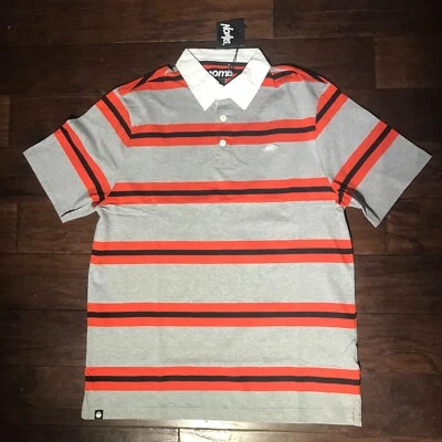 Camiseta nova em folha Nomis Lineup manga curta gola tamanho - cor grande - cinza - Imagem 1 de 3