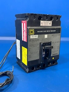 SQUARE D FAL340701021 70A 480V 3P MOLDED CASE CIRCUIT BREAKER W/ SHUNT TRIP - Picture 1 of 4