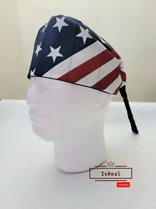 Surgical caps, scrub cap, scrub hat, surgical cap American Flag - Picture 1 of 2