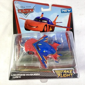 Disney Pixar Cars 2011 Prendi il volo LIGHTNING MCQUEEN HAWK scala 1/55 Mattel MOC - Foto 1 di 10