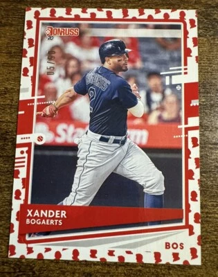 2020 Donruss Presidential Collection /50 #75 Xander Bogaerts Red Sox SSP Free - Image 1 of 2