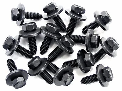 GM Truck Body Bolts- 5/16-18 x 1" Long- 1/2" Hex- 7/8" Washer- 15 bolts- #172 - Image 1 of 4