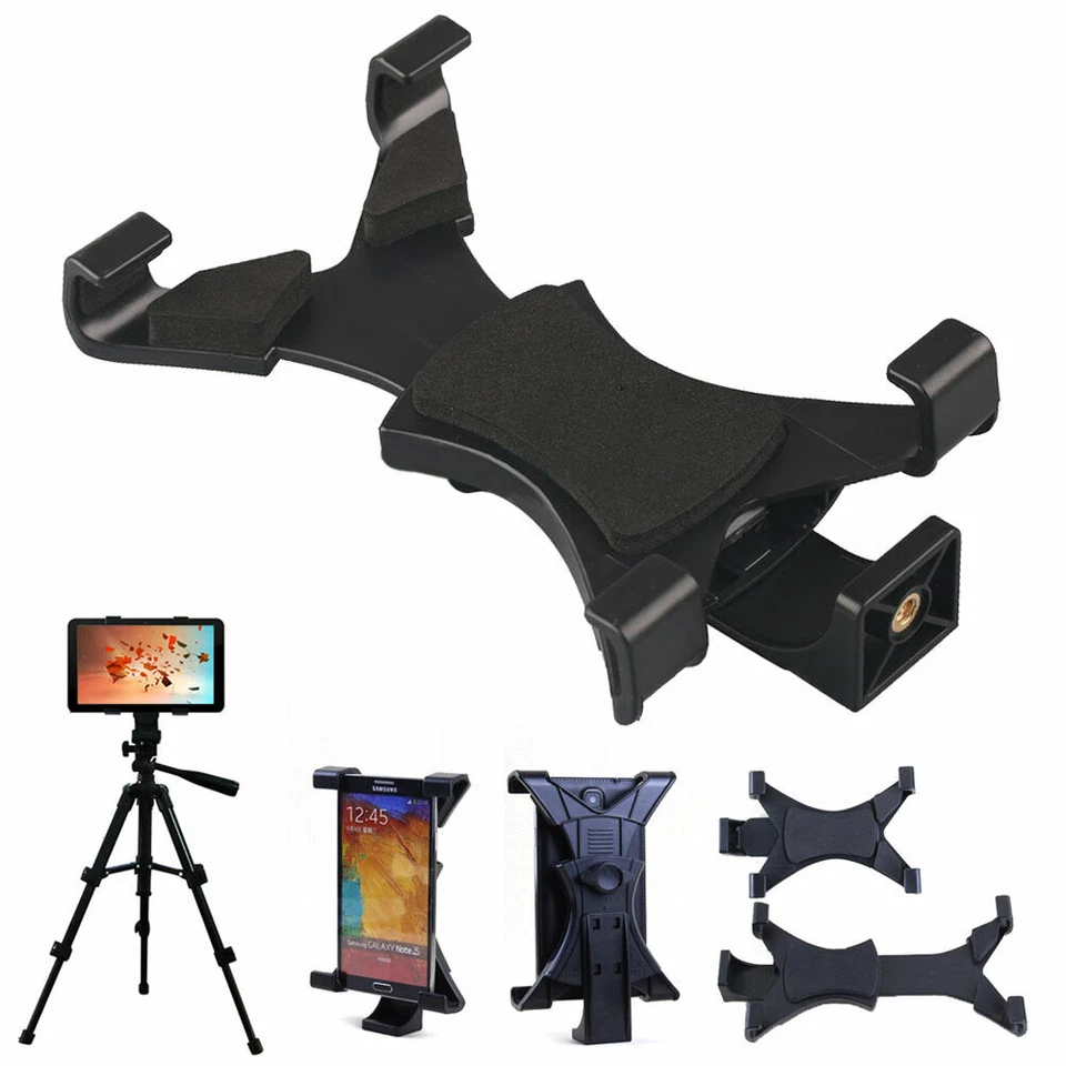 Universal Tripod Mount Holder Bracket Stand 1/4" Thread For iPad Tablet 7" to 9" - Image 1 of 4