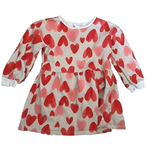 Girls Carter’s Tunic Length Grey Sweater With Hearts Valentine’s Day Size 6/6X - Picture 1 of 3