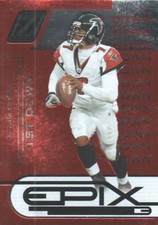 2005 Zenith Football Epix Orange 1st Down #9 Michael Vick /1000