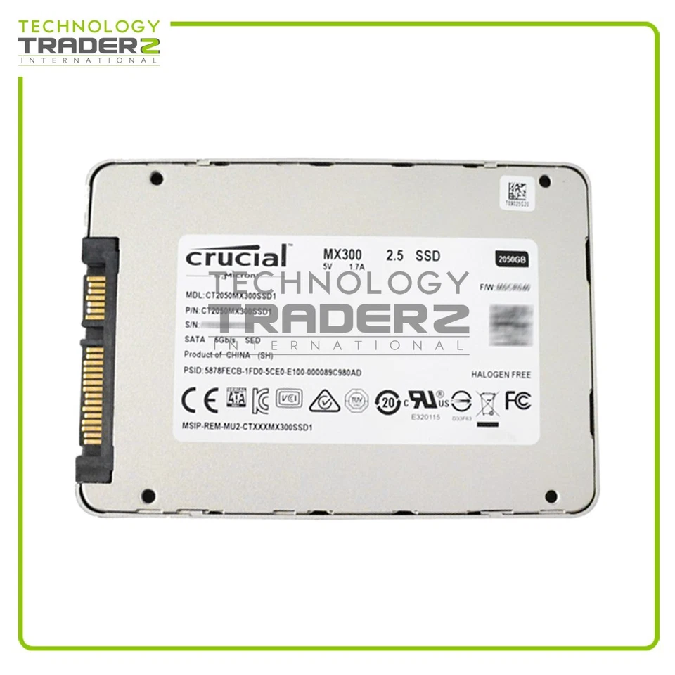 ** CT2050MX300SSD1  0-Hours Crucial MX300 2TB SATA 6GB 2.5" Solid State Drive ** - Image 1 of 1