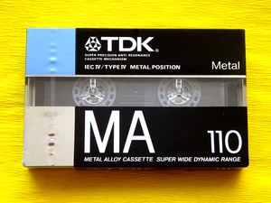 1x TDK MA 110 Metal Cassette Tape 1988-1989 + OVP + SEALED + Made in Japan + - Picture 1 of 2