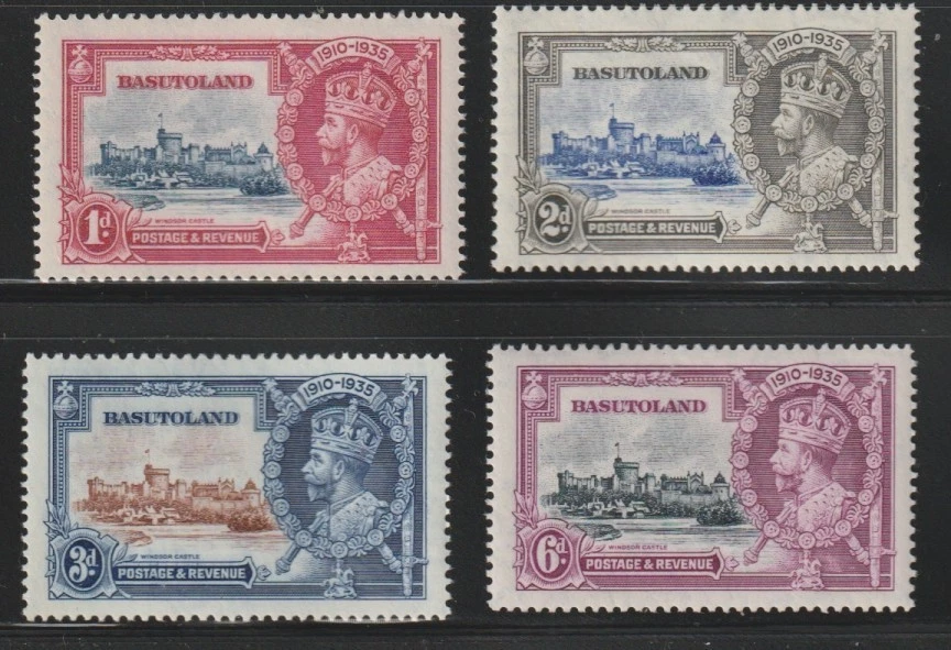 Basutoland    1935    Sc # 11-14   Silver Jubilee   VLH    OG - Image 1 of 1
