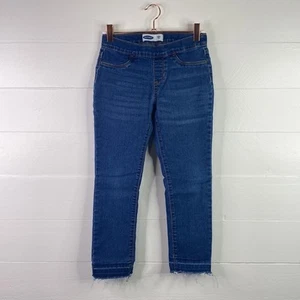 OLD NAVY Girls Denim Skinny Crop Pull On Stretch Jeans Size Large - Picture 1 of 9