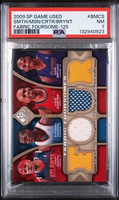 Camiseta deportiva Bryant/Smith/Mason/Carter Fabric Foursome 2009 SP usada en juegos/125 PSA 7 🔥 Foto 1 de 3