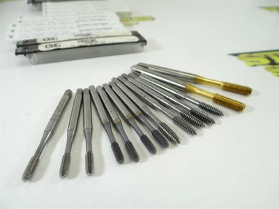 14 NEW ASSORTED OSG HSCO THREAD FORMING BOTTOM TAPS #4-40NC #6-32NC & #10-32NF - Image 1 of 4