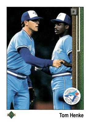 1989 Upper Deck #264 Tom Henke Toronto Blue Jays Baseball Card - Image 1 of 2
