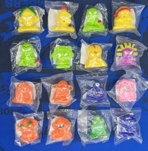 Juego de ampollas pintadas completas Coca-Cola Crazy Bones Macro Aliens EXTREMADAMENTE RARO - Imagen 1 de 6