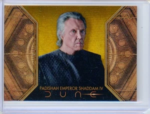 2024 Topps Chrome Dune PADISHAH EMPEROR SHADDAM IV Walls GOLD Refractor 7/50 - Picture 1 of 2