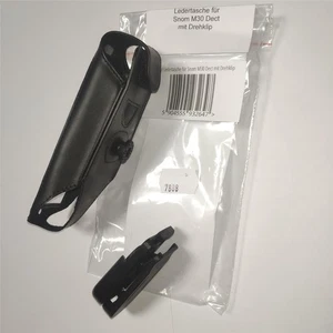 Gürtel Ledertasche mit drehbarem Gürtelclip für Snom M30 - Picture 1 of 3