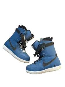 Nike Zoom Force 1 Snowboard Boots ZF1 Blue Black Size 12 Snowboarding - Picture 1 of 11