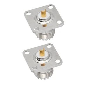 UHF -Stecker 4 Loch HF Koaxialadapter Für HF -Anwendungen Für Antenne - Afbeelding 1 van 7