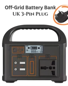 100W Tragbare Powerstation 24000mAh Solar Generator 220V UK Stecker Camping Strom  - Bild 1 von 6