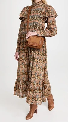 Bolsa tiracolo SEE BY CHLOÉ Hana para câmera couro de camurça e vaca caramelo - Imagem 1 de 4