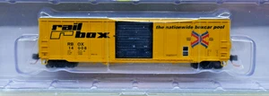 PWRS NARC 11-13002001-02 N RAILBOX PS 50' Box Car RBOX 14008 NIB - Bild 1 von 2