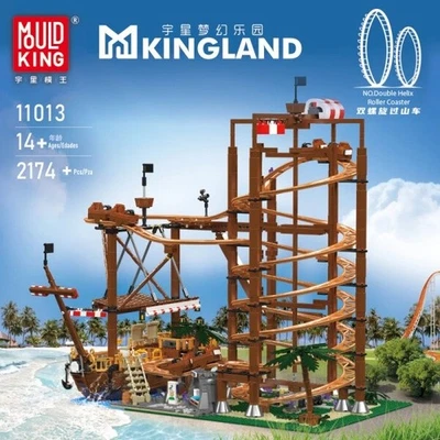 Mould King 11013 Double Helix Roller Coaster Building Block Toy 2174pcs - Image 1 of 4