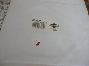 ONE NEW Briggs & Stratton 699485 Crankcase Gasket Repl. # 555525, 692549, 273661 - Picture 1 of 1