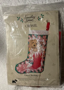 Candamar  Designs Something  Special Crewel Kit Cocker Christmas Stocking 40220 - Picture 1 of 2