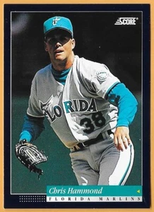 CHRIS HAMMOND FLORIDA MARLINS #124 - Puntuación Casi Nuevo - Como Nuevo 1994 - Imagen 1 de 2