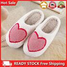 Love Heart Slippers Non-Slip Home Cotton Shoes Plush Home Slippers for Women Men