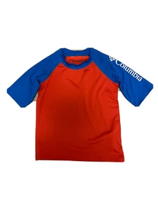 Columbia Boys Omni-shade T-Shirt Sleeve Rashguard Red Size XXS (4/5) 00258 - Picture 1 of 2