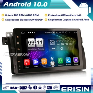 4GB+64GB DAB+Android 10 Autoradio GPS CarPlay Navi BMW E46 3er M3 Rover 75 MG ZT - Bild 1 von 13