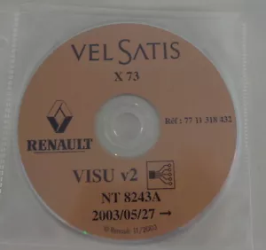 Eléctrico Diagramas de Cableado Sobre CD Renault Vel Satis X73 Modelo de Año - Imagen 1 de 1