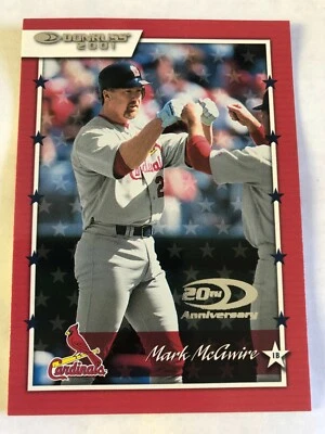 2001 Donruss 20th Anniversary Mark McGwire #15 Cardinals - Image 1 of 2