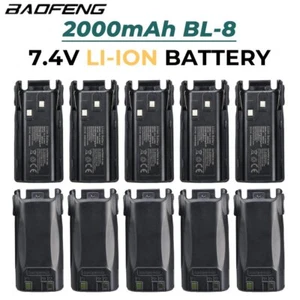 10PC BL-8 2000mAh Baofeng UV-82 Bateria do Baofeng UV82 UV-8D UV-82HP UV-82HX - Zdjęcie 1 z 12