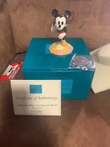 Disney WDCC Mickey Mouse Figurine Millennium Mickey On Top of the World New - Picture 1 of 7