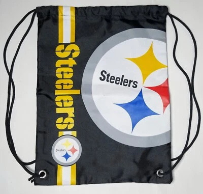 Pittsburgh Steelers Cinch Sack Drawstring Gym Bag Sport Backpack - Image 1 of 2