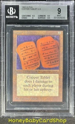 MTG Limited Edition Alpha 1993 Copper Tablet BGS 9.0 MINT Old School 93/94 - Image 1 of 4