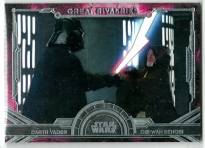 STAR WARS 2016 TOPPS MASTERWORK GREAT RIVALRIES GR-1 SUBSET INSERT VADER KENOBI - Image 1 of 2