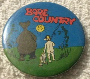 Bare Country - Vintage Pinback Pin Button 2" - Imagen 1 de 2