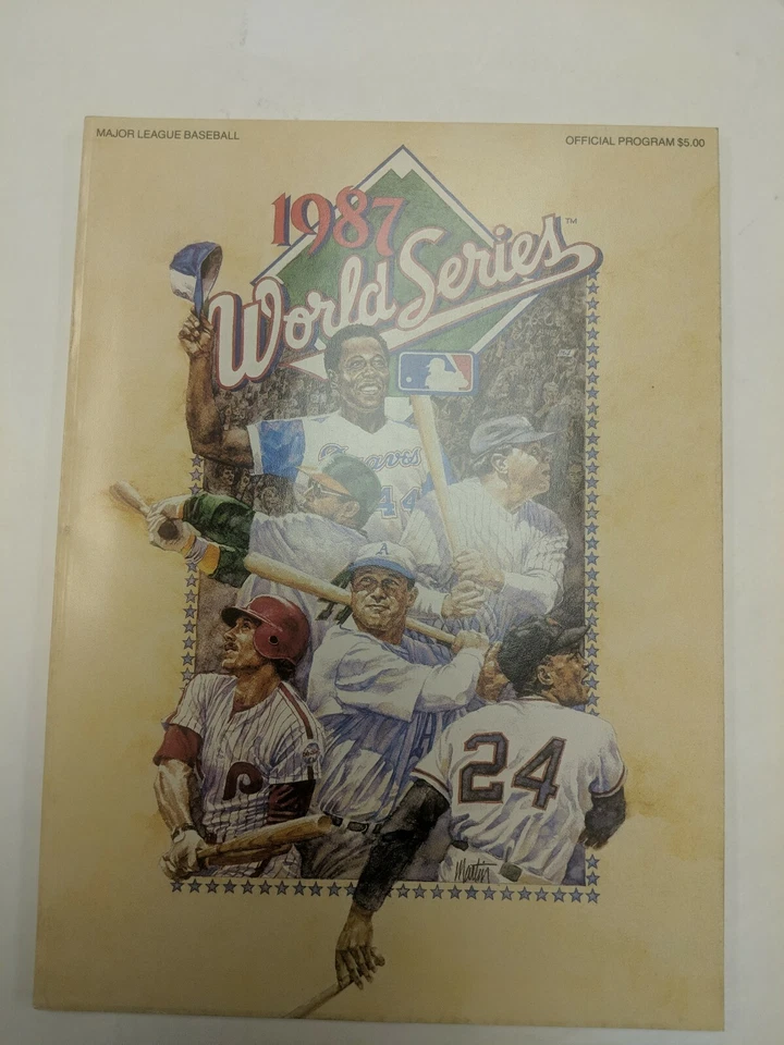 1987 MLB WORLD SERIES OFFICIAL PROGRAM MINNESOTA TWINS VS ST. LOUIS CARDINALS - Image 1 of 1