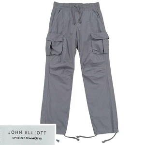 John Elliott Back Satin Cargohose Herren Gr. 1/S, Grau Baumwolle, Made in Japan. - Bild 1 von 14