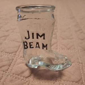 Jim Bean WHISKEY Cowboy Boot Shot Glass FREE SHIPPING - Picture 1 of 5
