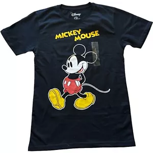 Disney Mickey Mouse Women T-Shirt Black Small New - Picture 1 of 5