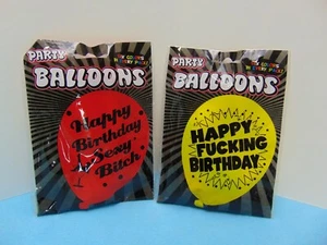 Novedad Happy ****ing Cumpleaños / Feliz Cumpleaños Sexy Balones Bitch *OFERTA DE LOTE* - Imagen 1 de 5