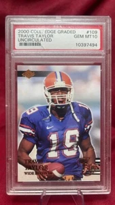 2000 Collector's Edge Graded Travis Taylor Uncirculated RC #109 /5000 PSA 10 - Picture 1 of 3
