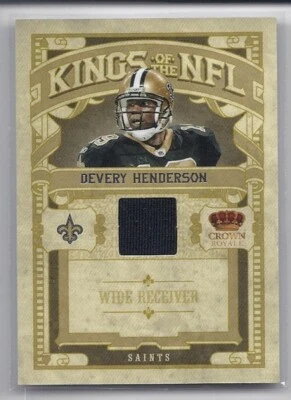 2010 Crown Royale Kings of the NFL Materials #16 Devery Henderson/299 jersey - Image 1 of 2