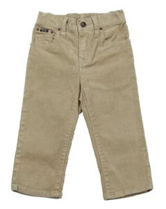 POLO RALPH LAUREN NEW INFANT BOYS BEIGE KHAKI CORDUROY JEANS 18 MONTHS - Picture 1 of 3